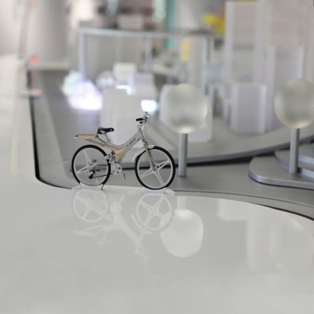 圆盘动态展示台-自行车文化探索馆