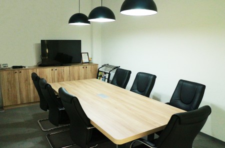 홍장 기술 회사 회의실