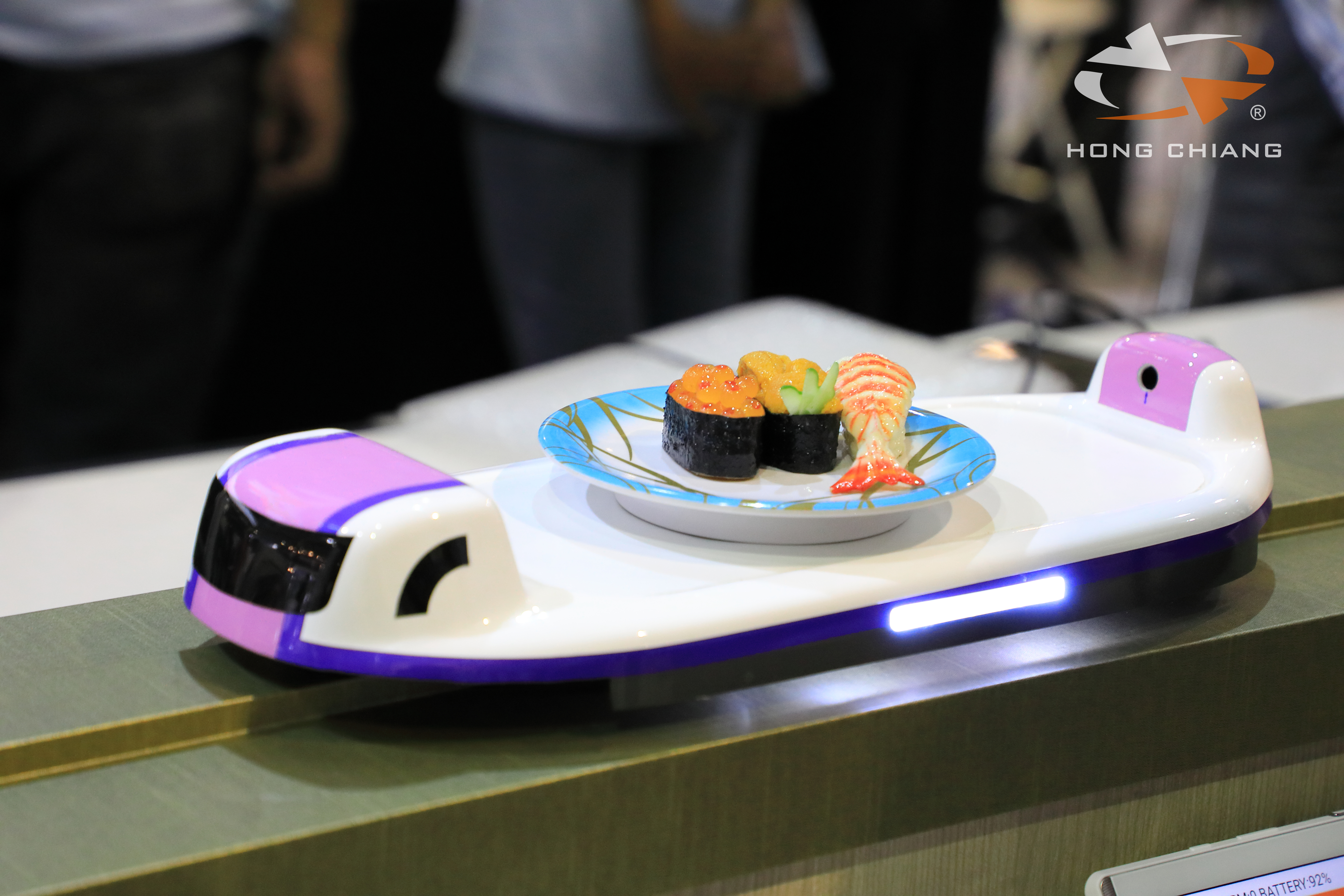 Food Belt Conveyor Train Manufacturer Automated Express Food Delivery