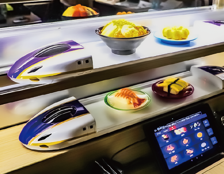 Automated Express Food Delivery System Sushi Conveyors for Restaurants Manufacturer Hong Chiang