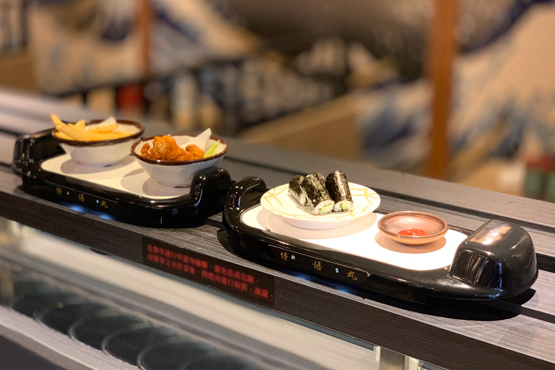 Food Belt Conveyor Train Manufacturer High Speed Sushi Train & Food