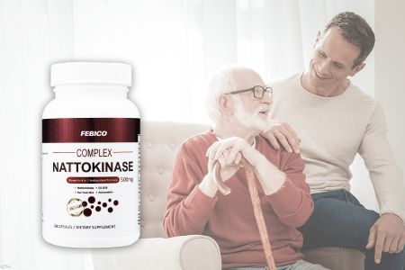 Febico Nattokinase supplements have benefits for heart and artery health suitable for seniors