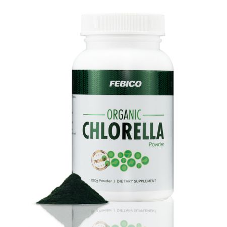 Febico Organický prášek Chlorella - Bio Superfoods Chlorella prášek