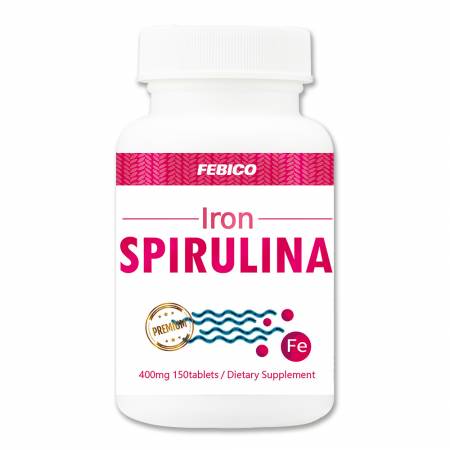 Febico Iron Spirulina - Tace elements Iron enriched Spirulina supplements