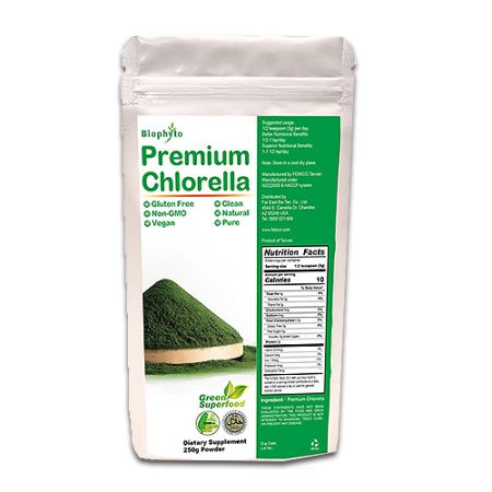 Proszek chlorelli Biophyto® Premium - Suerfoods Suplementy Chlorella w proszku