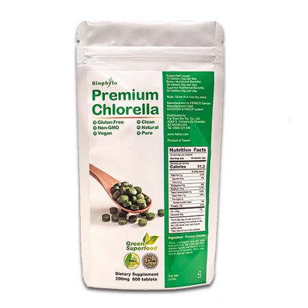 Biophyto® Premium tablety Chlorella - Nejlepší přírodní tablety Chlorella