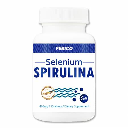 Tabletki ze spiruliną wzbogaconą selenem - Selen Spirulina Pierwiastki śladowe i suplementy mineralne