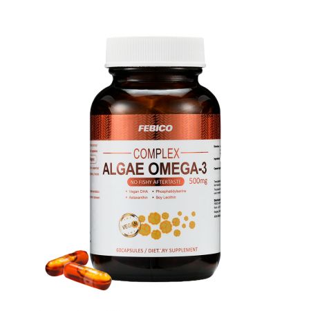 Algae DHA, Omega-3 Supplements - Vegan omega-3 DHA formula, Algae Omega