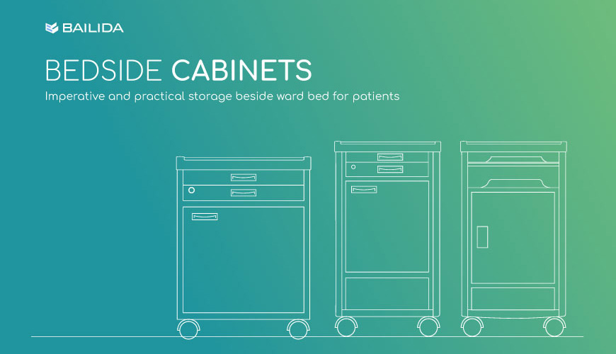 Practical storage equipment for patients in hospital.