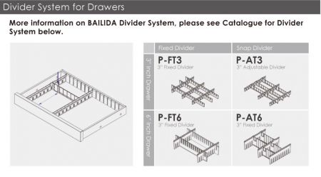 Divider System for Drawers.