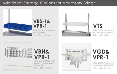 Additional Storage Options for Accessory Bridge.
