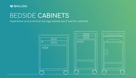 Comodini - Pratiche attrezzature per lo stoccaggio dei pazienti in ospedale.