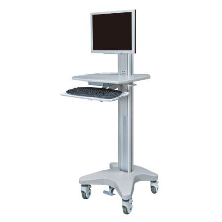 Equipment Cart - Mobile workstation for medical facilities.