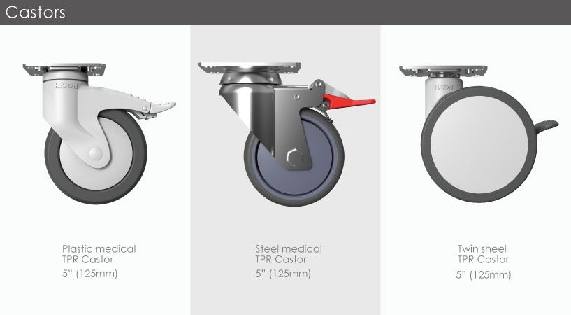 Carrito de emergencia práctico (Serie MX) | Equipo médico para el