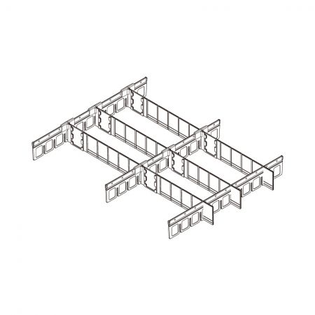 BAILIDA 3”Adjustable Divider Set in ABS Tray - 3-inch Adjustable Tray ...