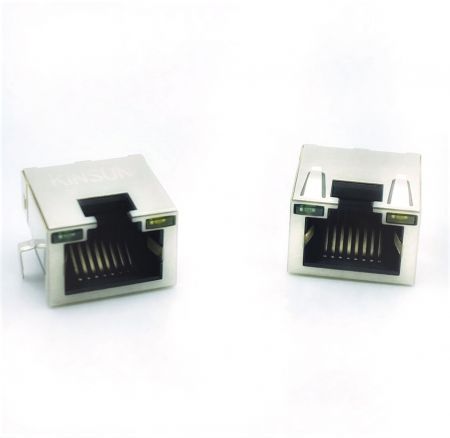 Prise PCB intégrée blindée avec LED - Prise PCB intégrée blindée avec LED