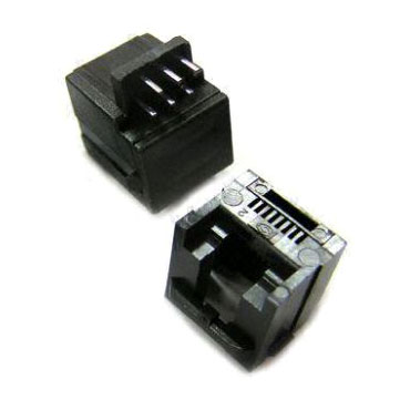 底部入口插PCB型通訊插座 - 插PCB型通訊插座