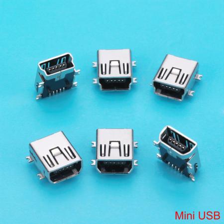 موصل Mini USB - موصلات جاك نوع Mini USB B مع ذكور وإناث 5/8/10 دبوس