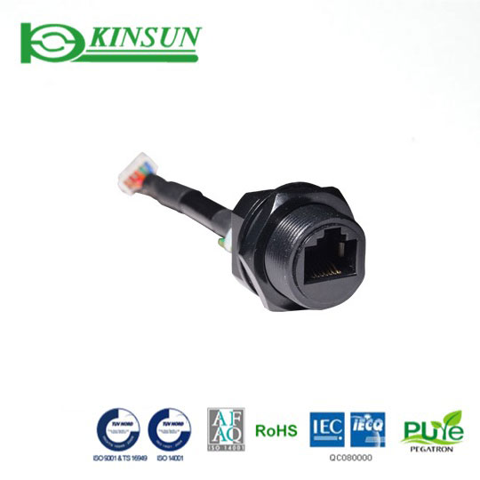 Waterproof RJ45 Jack with Wire and Housing - Waterproof Connector RJ45 ...