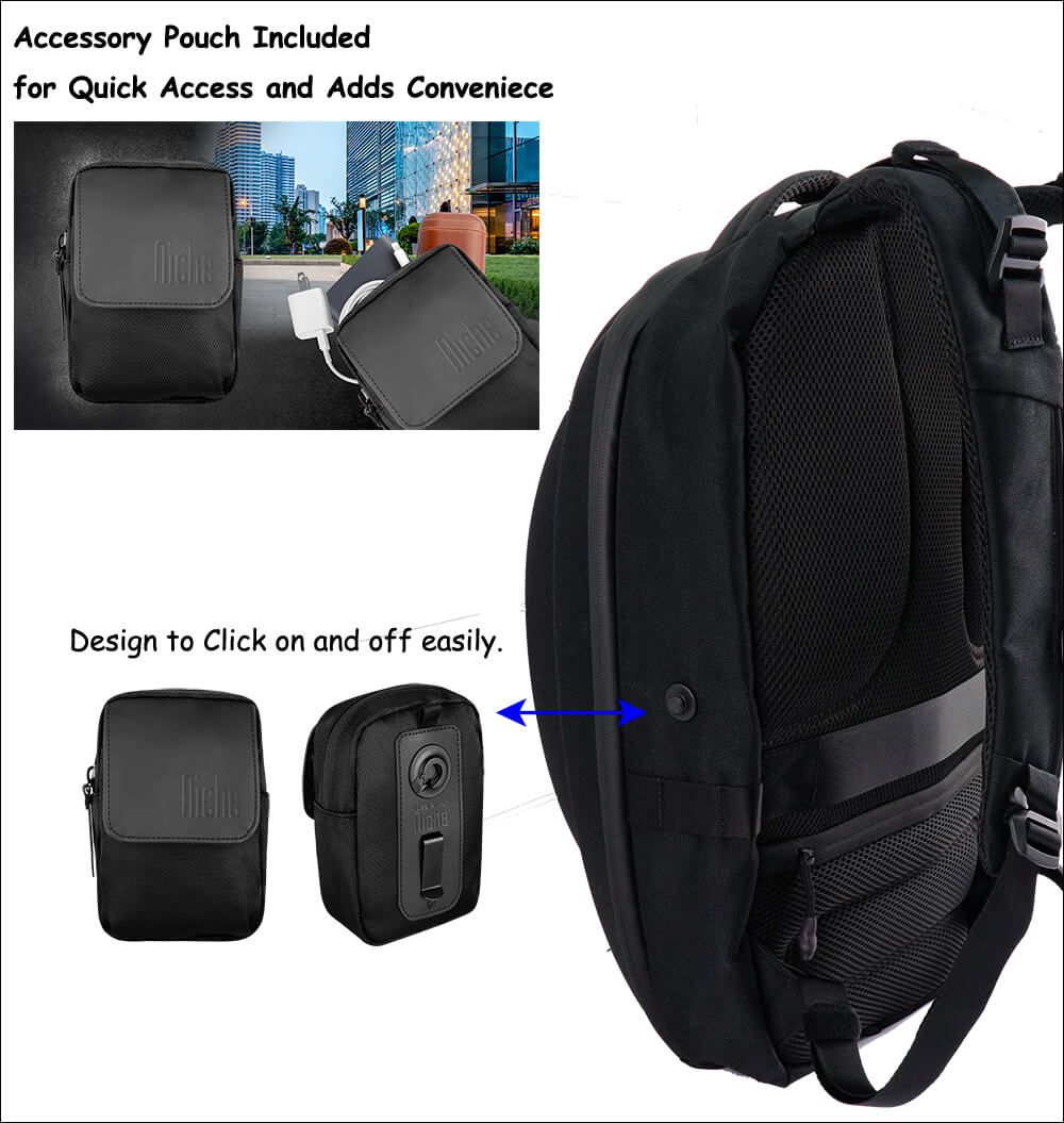 Backpack with patented magnetic buckle
