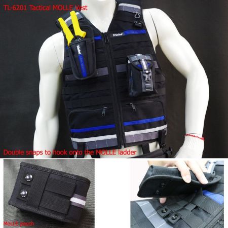 MOLLE vest and MOLLE pouch