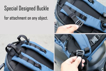 Backpack built with Special designed buckle