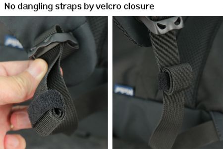 Backpack has no more dangling straps