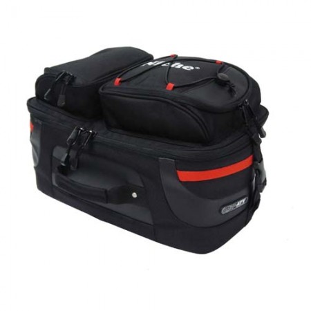 ATV Rear Rack Bag with Insulated cooler bag, side bag 22.5L, size: 45x25x20 cm - Main compartment 2 ways Zipper Closure, Two Zippered Outside Pockets, Easy to Install