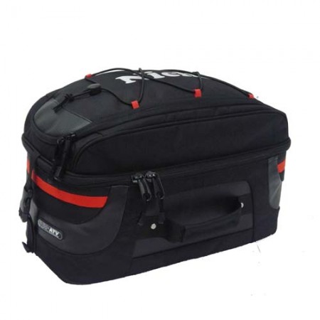 ATV Rear Rack Bag with top-side Bungee, side bag 22.5L size: 45x25x20 cm - Two Compartments 2 ways Zipper Closure, Bungee cord on top, Water-Resistant, Tear-Resistant, Easy to Install