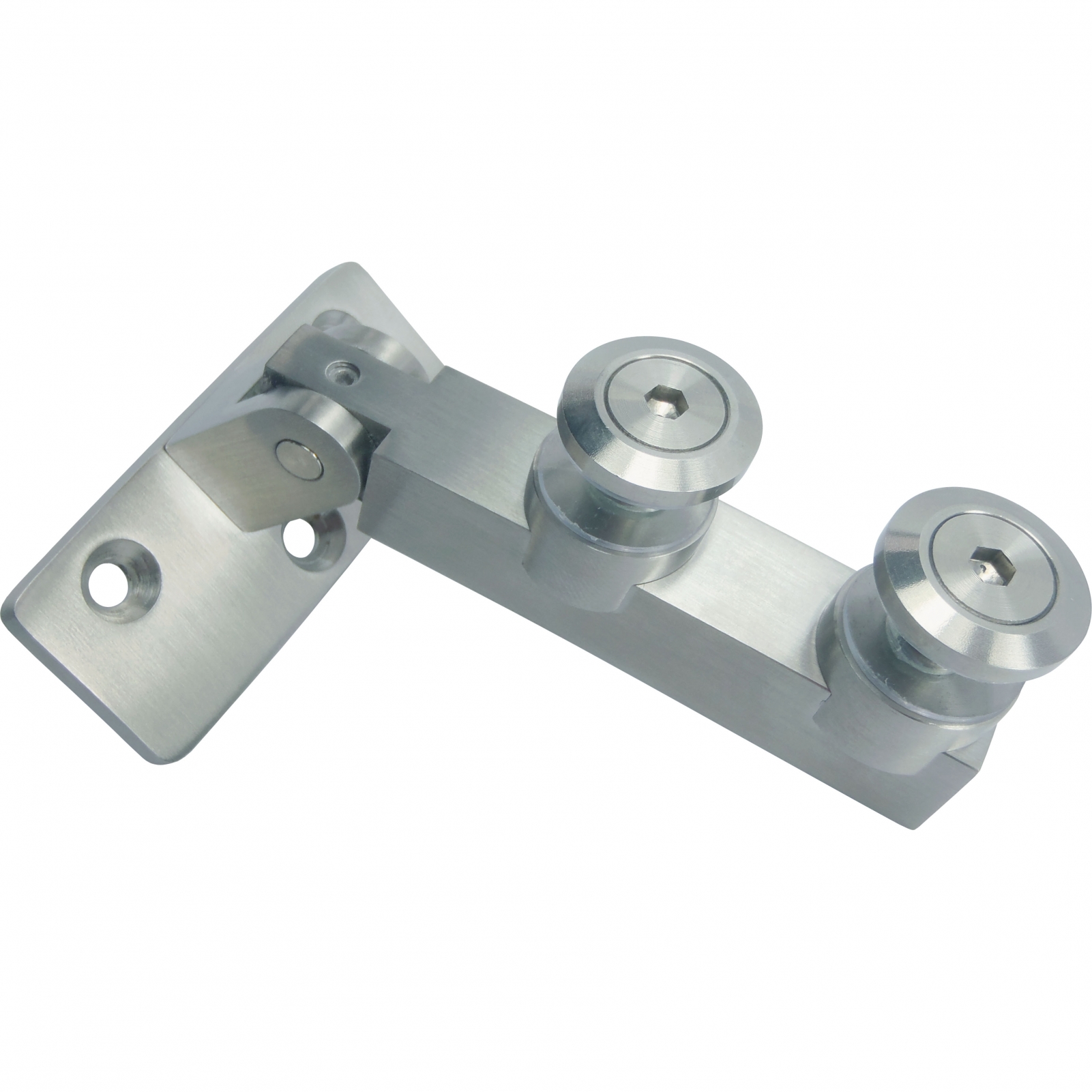 Non-Spring Glass Hinges