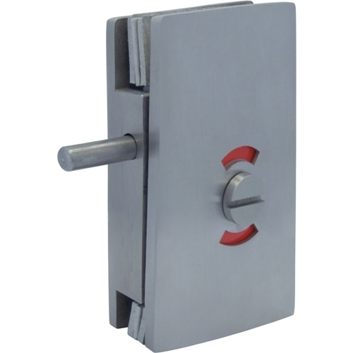 Glass Patch Lock - Square series Bolt Latch with Indicator Switch