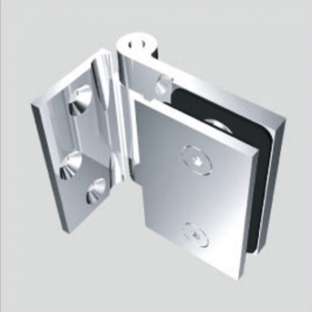 Glass Free Hinge, Glass to Wall, outswing, 90 degree - Glass Free Hinge, Glass to Wall, outswing, 90 degree