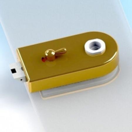 Glass Patch Lock com indicador e interruptor