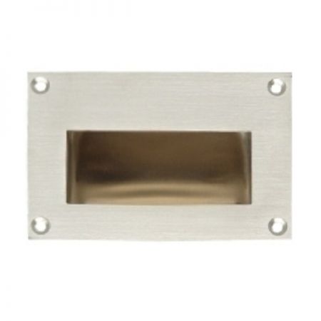 Recessed handle out trim - Stainless steel recessed pull handle