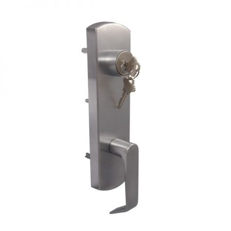 Lever Escutcheon out trim for ED-400 C series concealed vertical rod exit device - Heavy duty clutch lever escutcheon out trim for ED-400 C series concealed vertical rod exit device