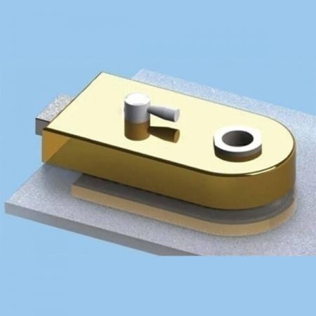 Glass Patch Lock com trava megnética e interruptor de alavanca - Fechadura de porta de vidro com trava magnética e tampa de raio