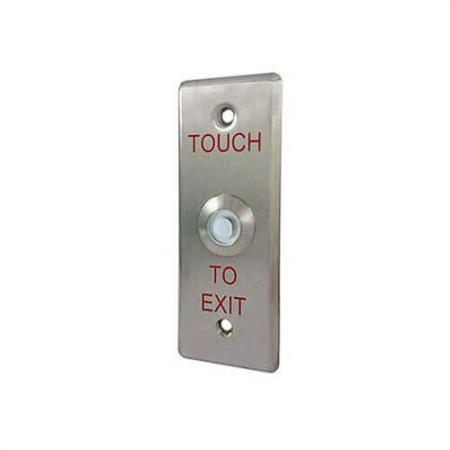 Sair do interruptor - Botão de pressão, liberação de porta de emergência, interruptor de chave