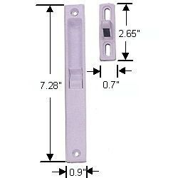 Tirador de puerta corredera al ras | Cierrapuertas y hardware | D&D