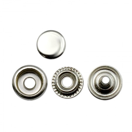 Metal Leather Snap Buttons 10mm Spring Snap Fasteners Kit 