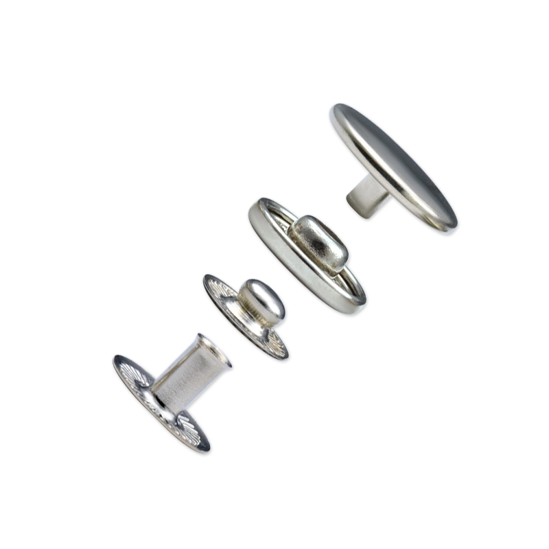 15mm Spring Snap Fastener Functional Metal Buttons Manufacturer