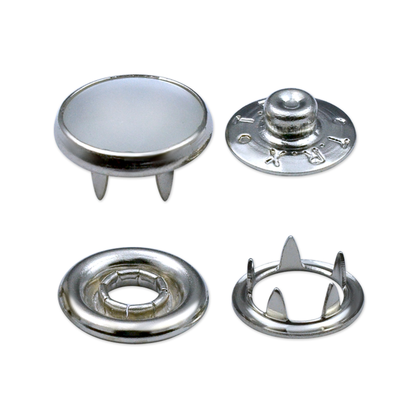 10mm Pearl Snap Fastener | Functional Metal Buttons Manufacturer | Four