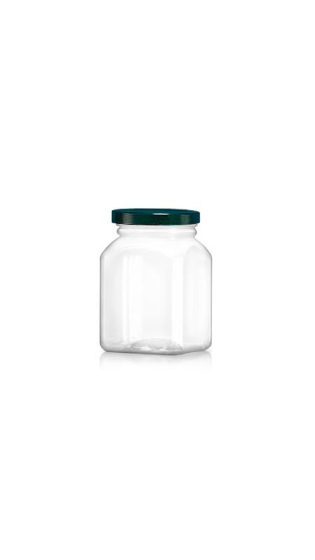 PET 63mm Series Wide Mouth Jar (WM328) - 330 ml PET Octagonal Jar with Metalic Lid and Certification FSSC, HACCP, ISO22000, IMS, BV