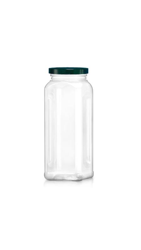 PET 63mm Series Wide Mouth Jar (WM588) - 590 ml PET Octagonal Jar with Metalic Lid and Certification FSSC, HACCP, ISO22000, IMS, BV