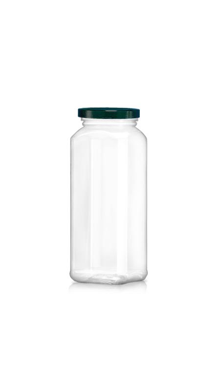 PET 63mm Series Wide Mouth Jar (WM658) - 670 ml PET Octagonal Jar with Metalic Lid and Certification FSSC, HACCP, ISO22000, IMS, BV