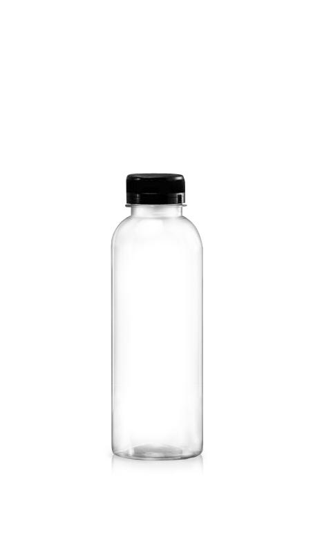 Botellas PET Serie 38mm(65-500) - Botella PET Boston Style de 510 ml para envasado de bebidas frescas con Certificación FSSC, HACCP, ISO22000, IMS, BV