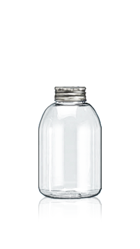 PET 32mm Round Series Bottles (32-70-330) - Botella PET redonda de 341 ml para envasado de té fresco con Certificación FSSC, HACCP, ISO22000, IMS, BV