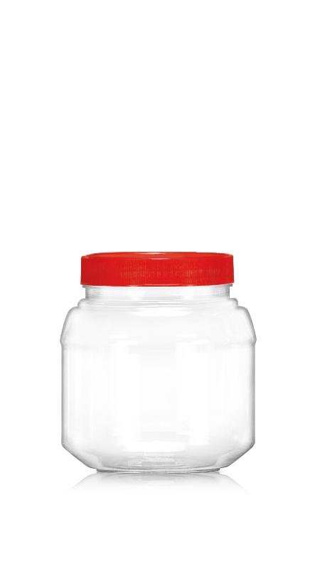 PET 89mm Series Wide Mouth Jar (D1000) - 1050 ml PET Round Jar with Certification FSSC, HACCP, ISO22000, IMS, BV