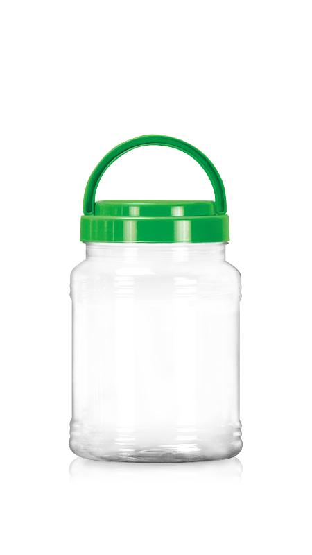 PET 89mm Series Wide Mouth Jar (D1038) - 1050 ml PET Round Jar with Certification FSSC, HACCP, ISO22000, IMS, BV