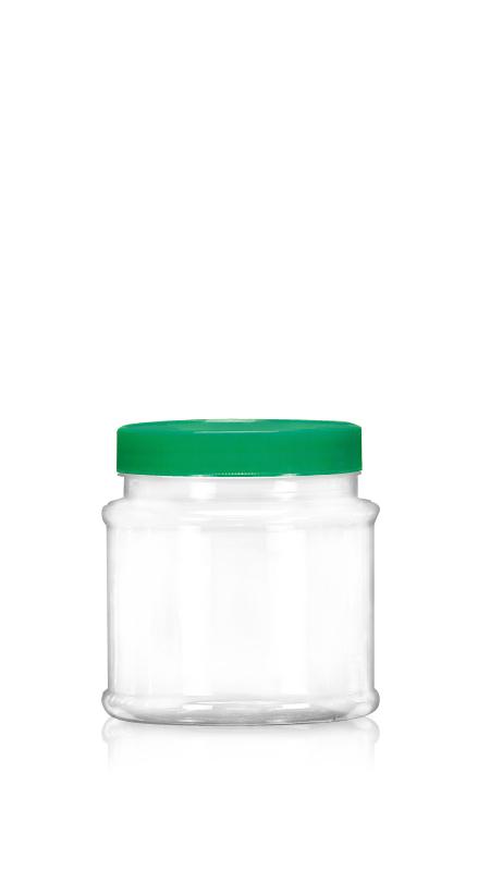 PET 89mm Series Wide Mouth Jar (D652) - 650 ml PET Round Jar with Certification FSSC, HACCP, ISO22000, IMS, BV