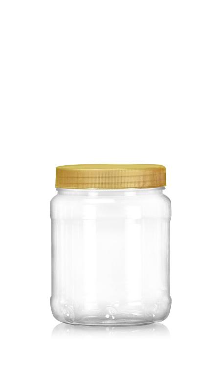 PET 89mm Series Wide Mouth Jar (D750) - 800 ml PET Round Jar with Certification FSSC, HACCP, ISO22000, IMS, BV